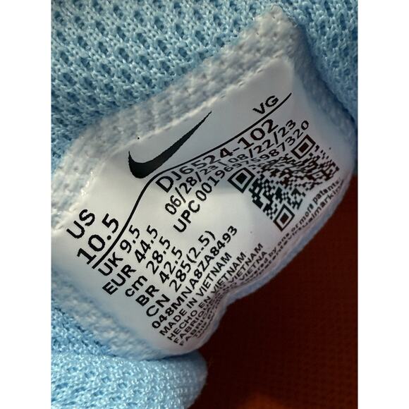 Nike Alpha Huarache 4 Keystone Baseball Cleats Blue White DJ6524-102 Mens 10.5 - Picture 9 of 11